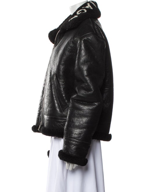 Balenciaga 2017 Shearling Bomber Jacket