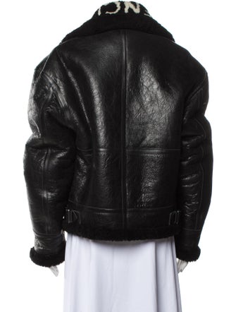 Balenciaga 2017 Shearling Bomber Jacket