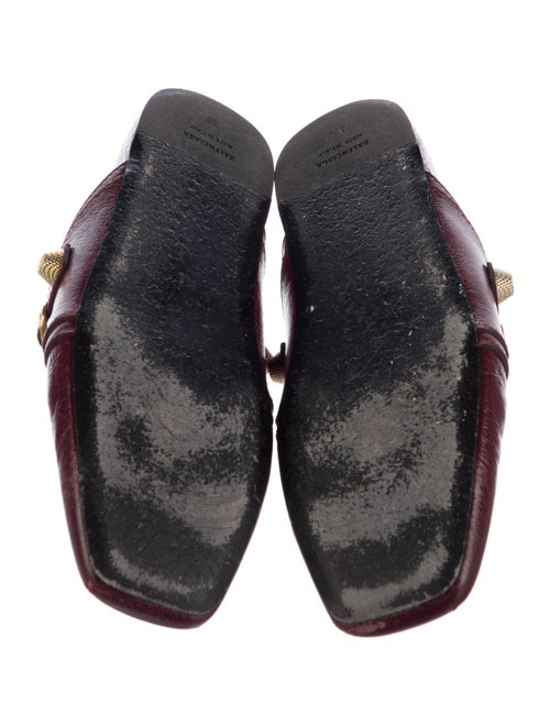 Balenciaga Leather Studded Accents Mules