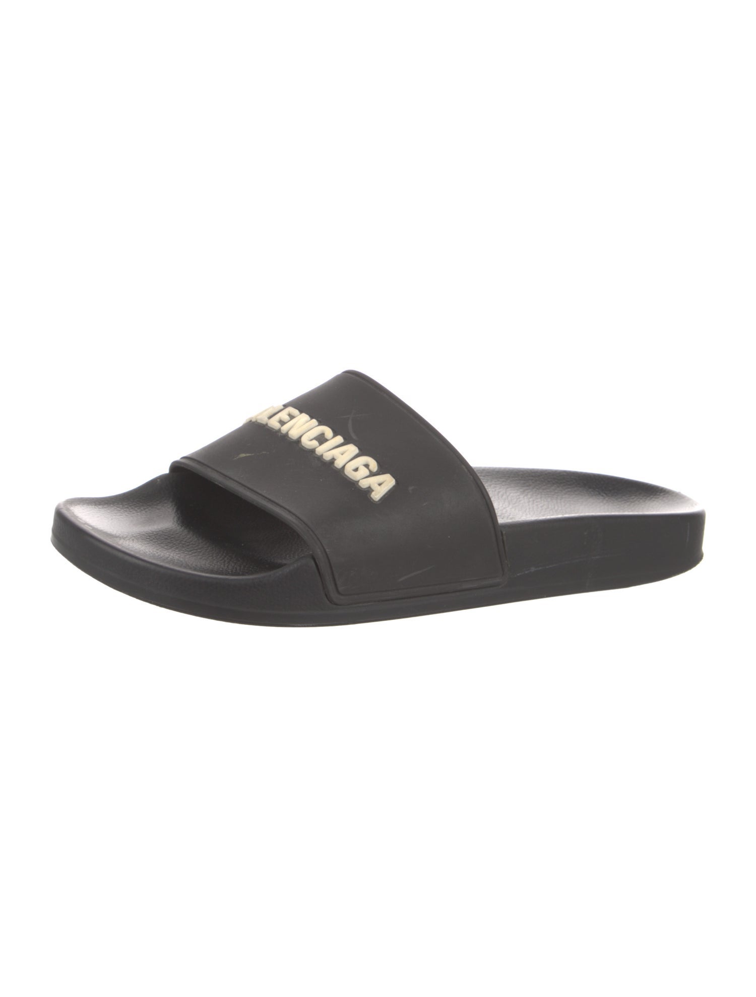 Balenciaga Signature Logo Rubber Flats