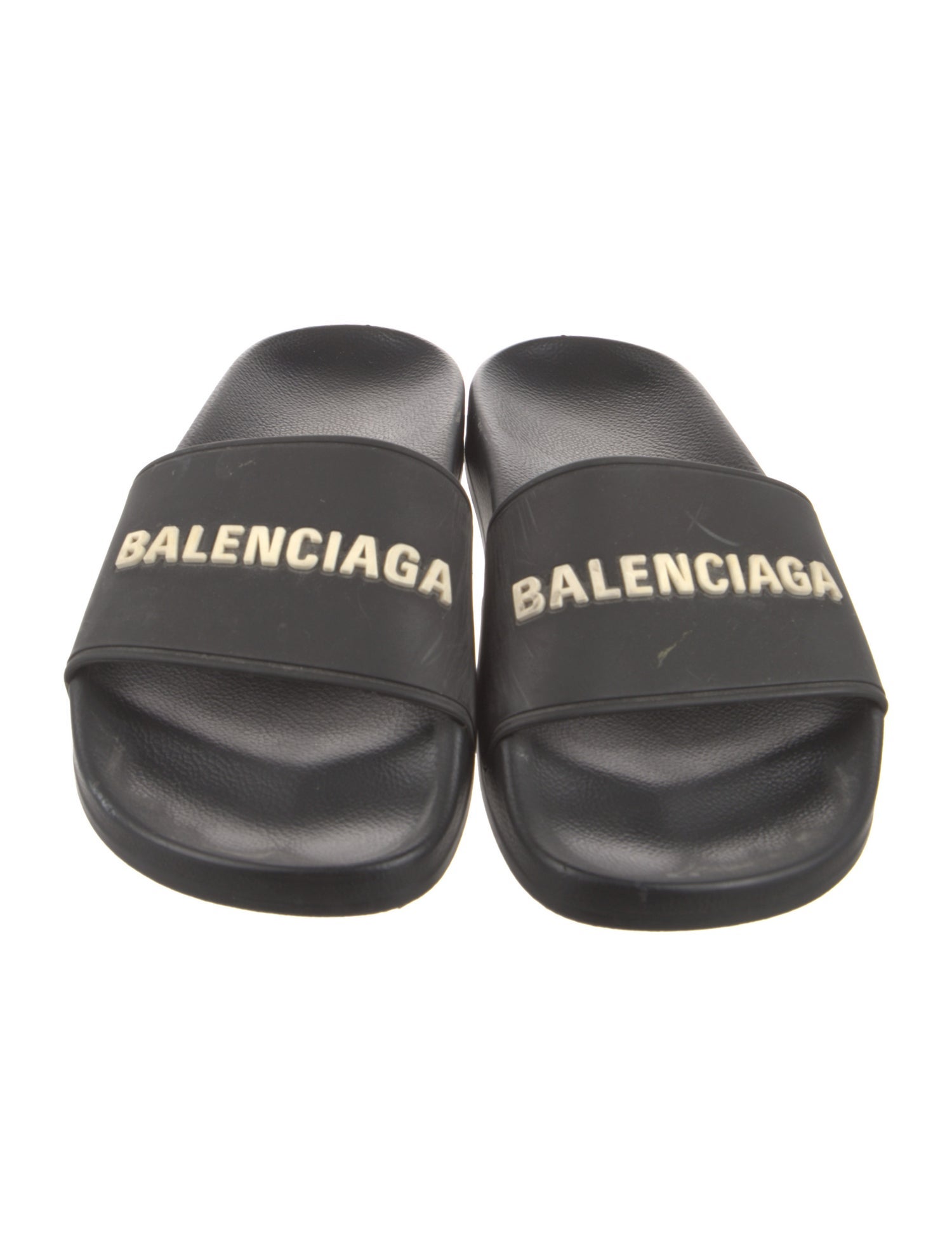 Balenciaga Signature Logo Rubber Flats