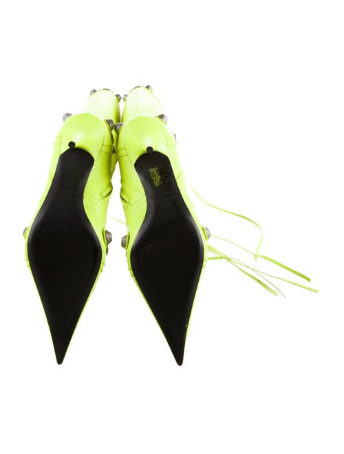 Balenciaga Leather Studded Accents Boots