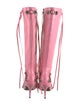 Balenciaga Leather Studded Accents Lace-Up Boots
