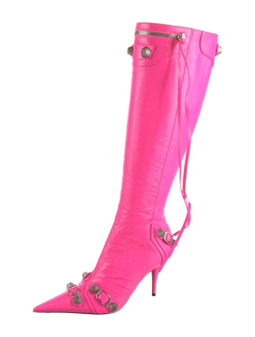 Balenciaga Leather Studded Accents Sock Boots