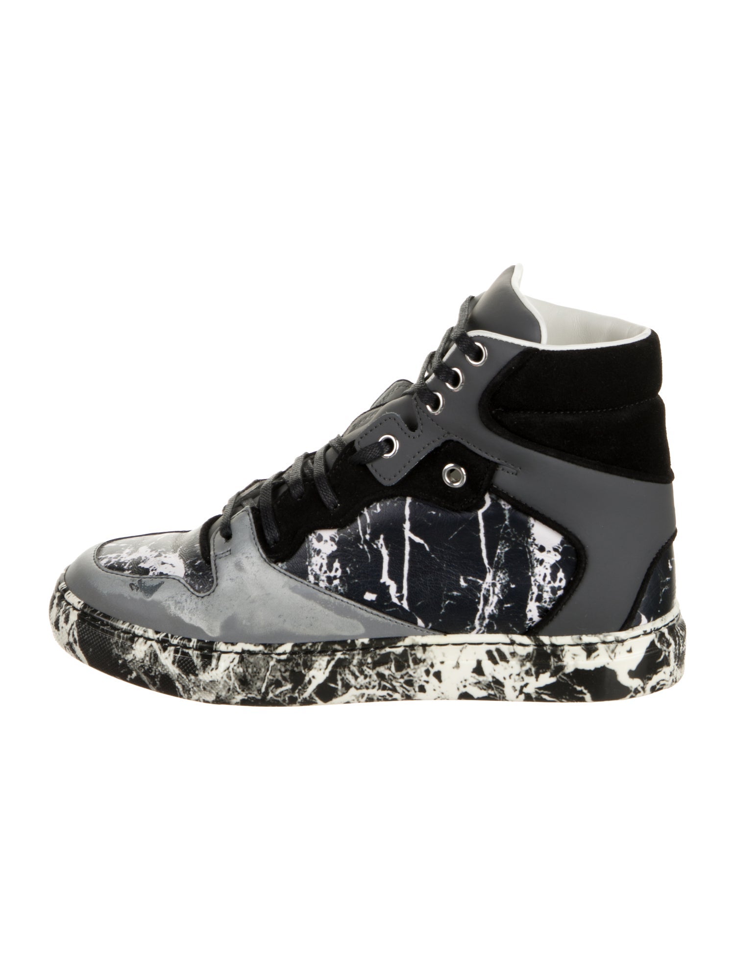 Balenciaga Leather Printed Sneakers