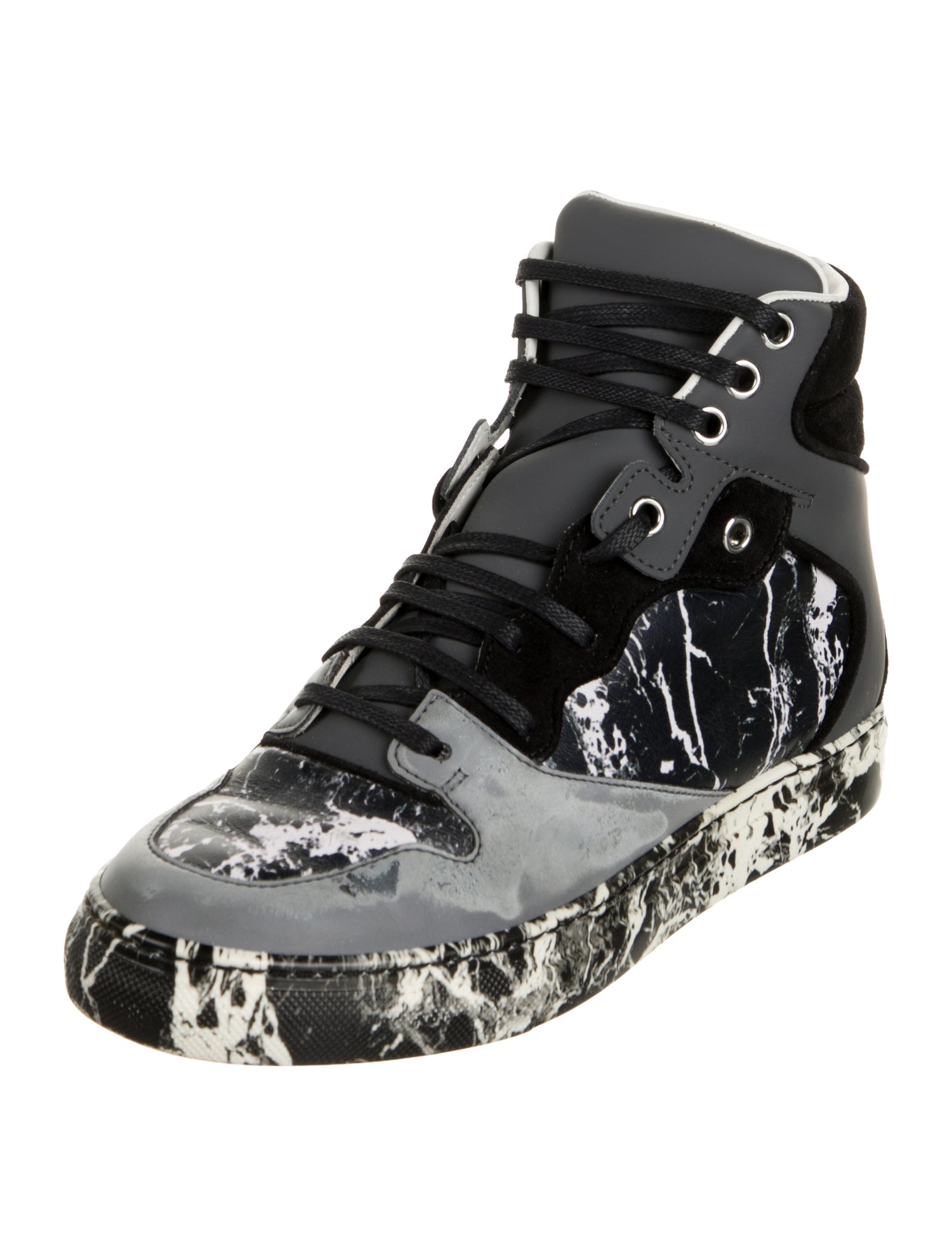 Balenciaga Leather Printed Sneakers
