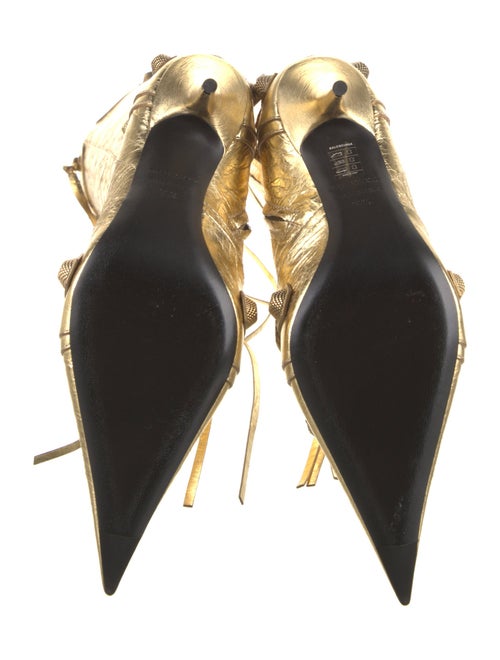 Balenciaga Leather Animal Print Boots