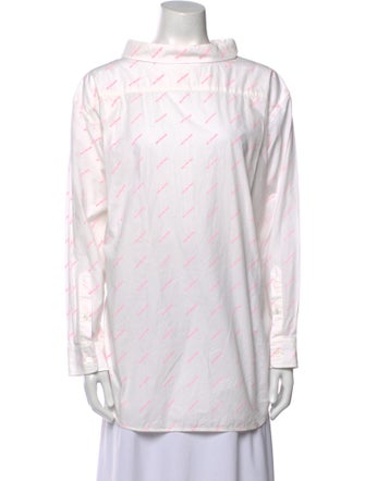 Balenciaga 2020 Printed Tunic