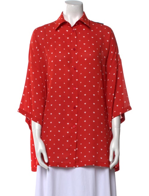Balenciaga 2020 Printed Button-Up Top
