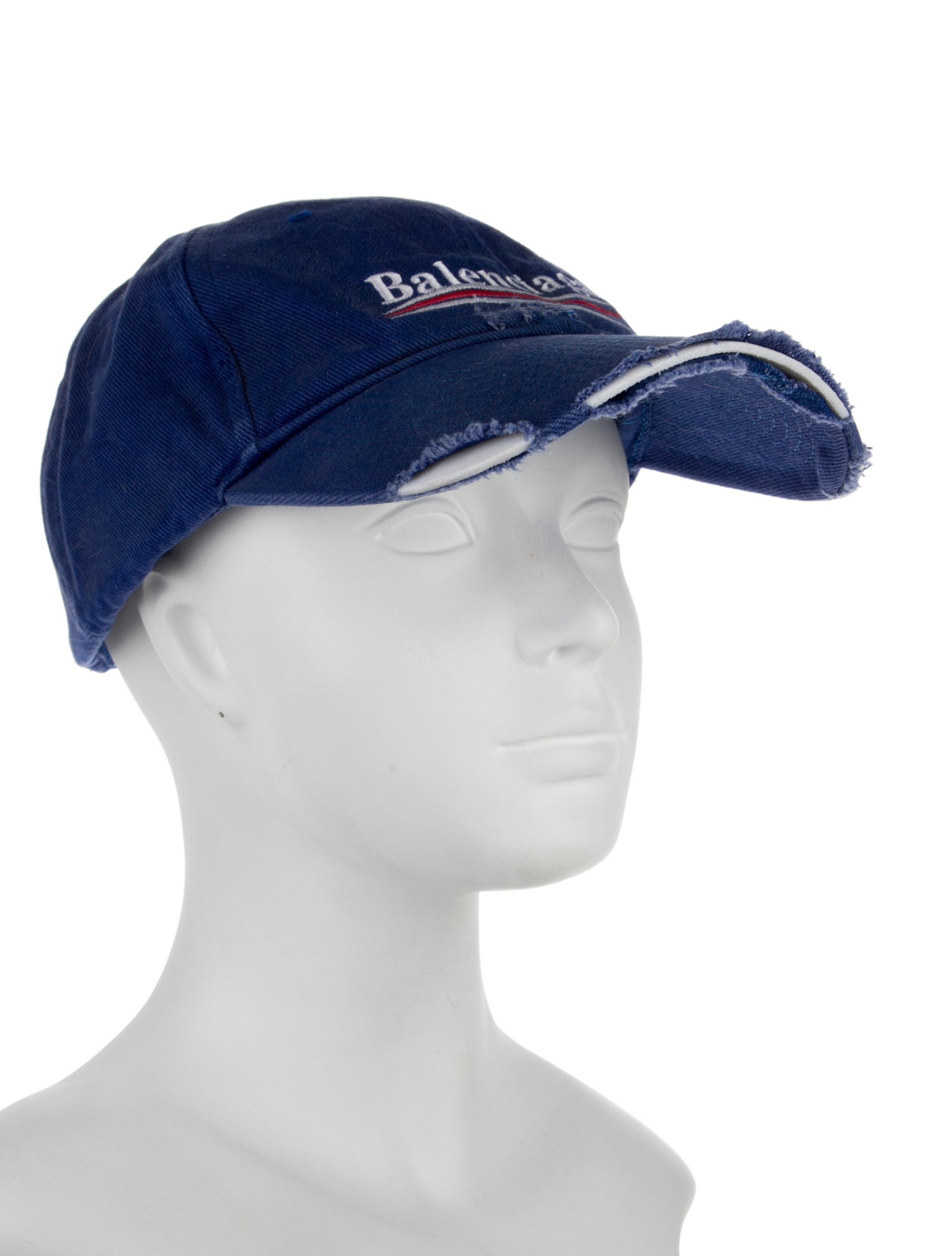 Balenciaga Distressed Canvas Baseball Hat