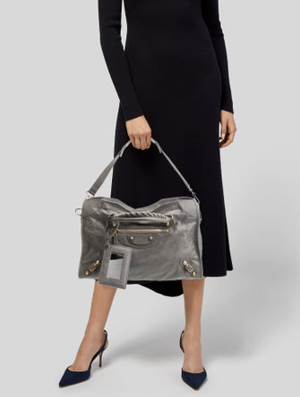 Balenciaga Leather Motocross Giant City Medium