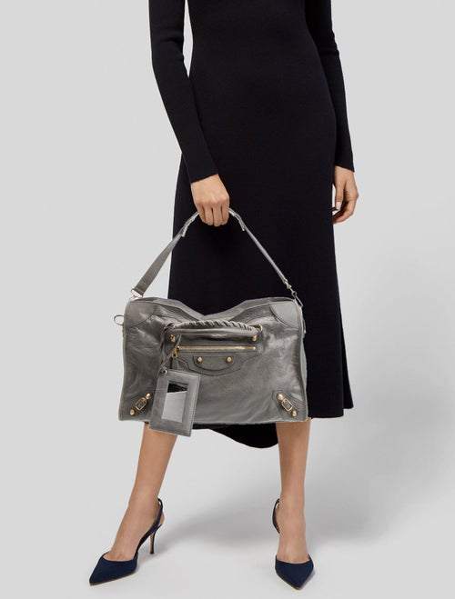 Balenciaga Leather Motocross Giant City Medium