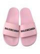 Balenciaga Rubber Graphic Print Slides