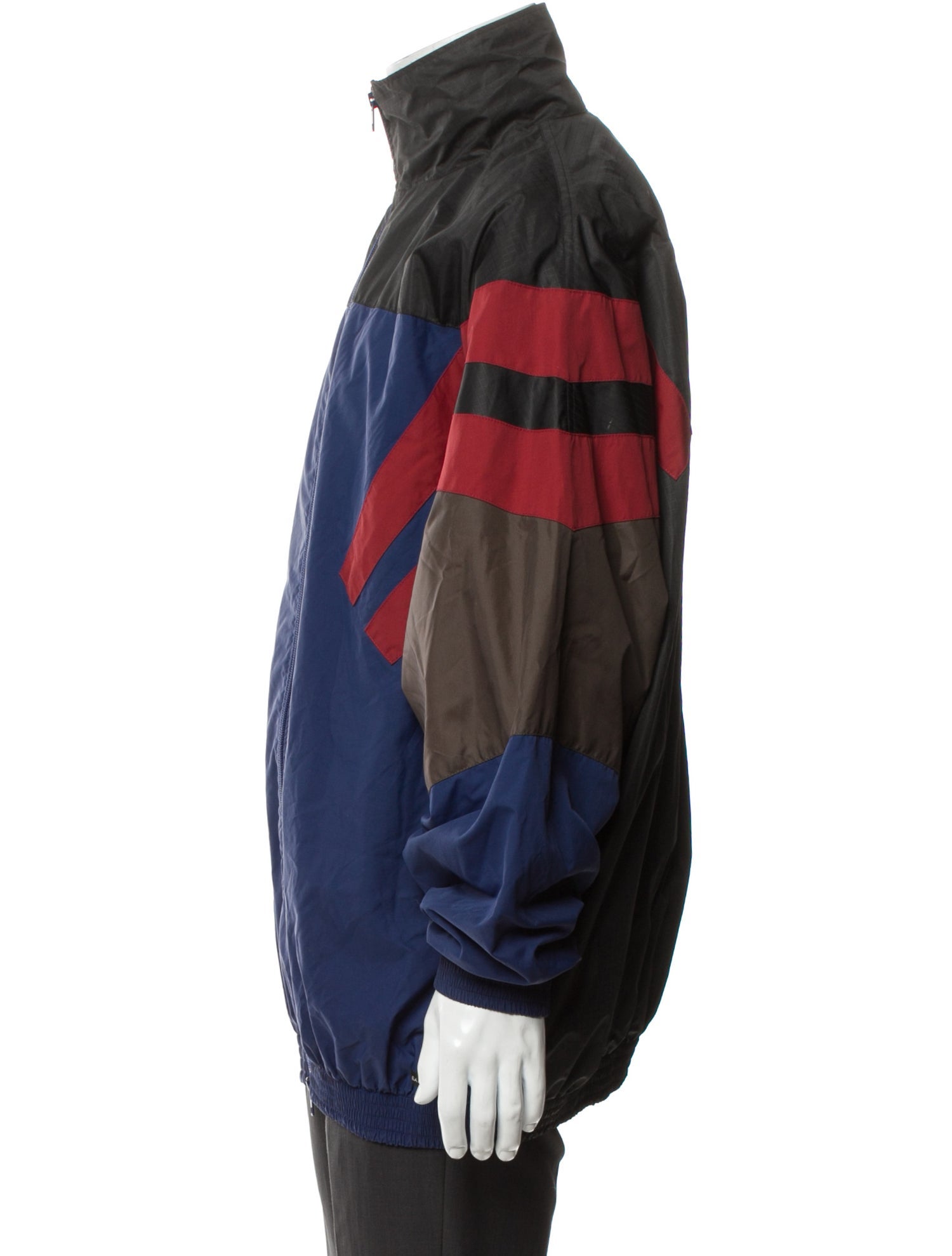 Balenciaga 2017 Colorblock Pattern Windbreaker