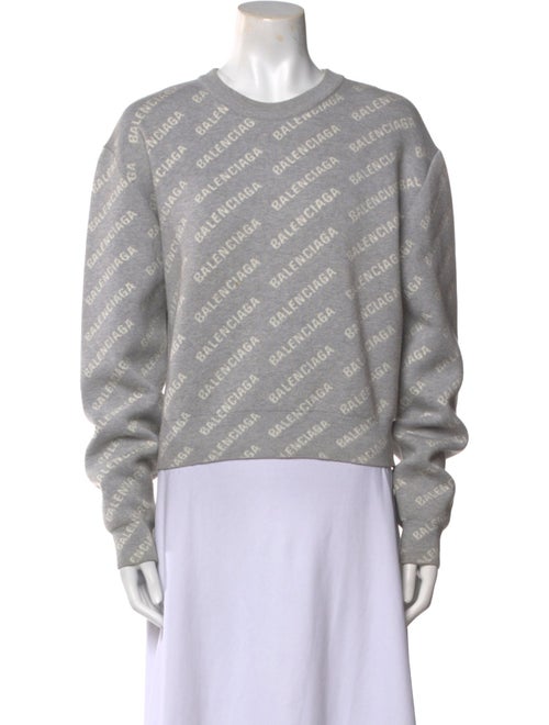 Balenciaga 2022 Mini All Over Logo Sweater