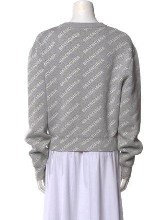 Balenciaga 2022 Mini All Over Logo Sweater