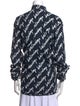 Balenciaga 2021 Printed Button-Up Top