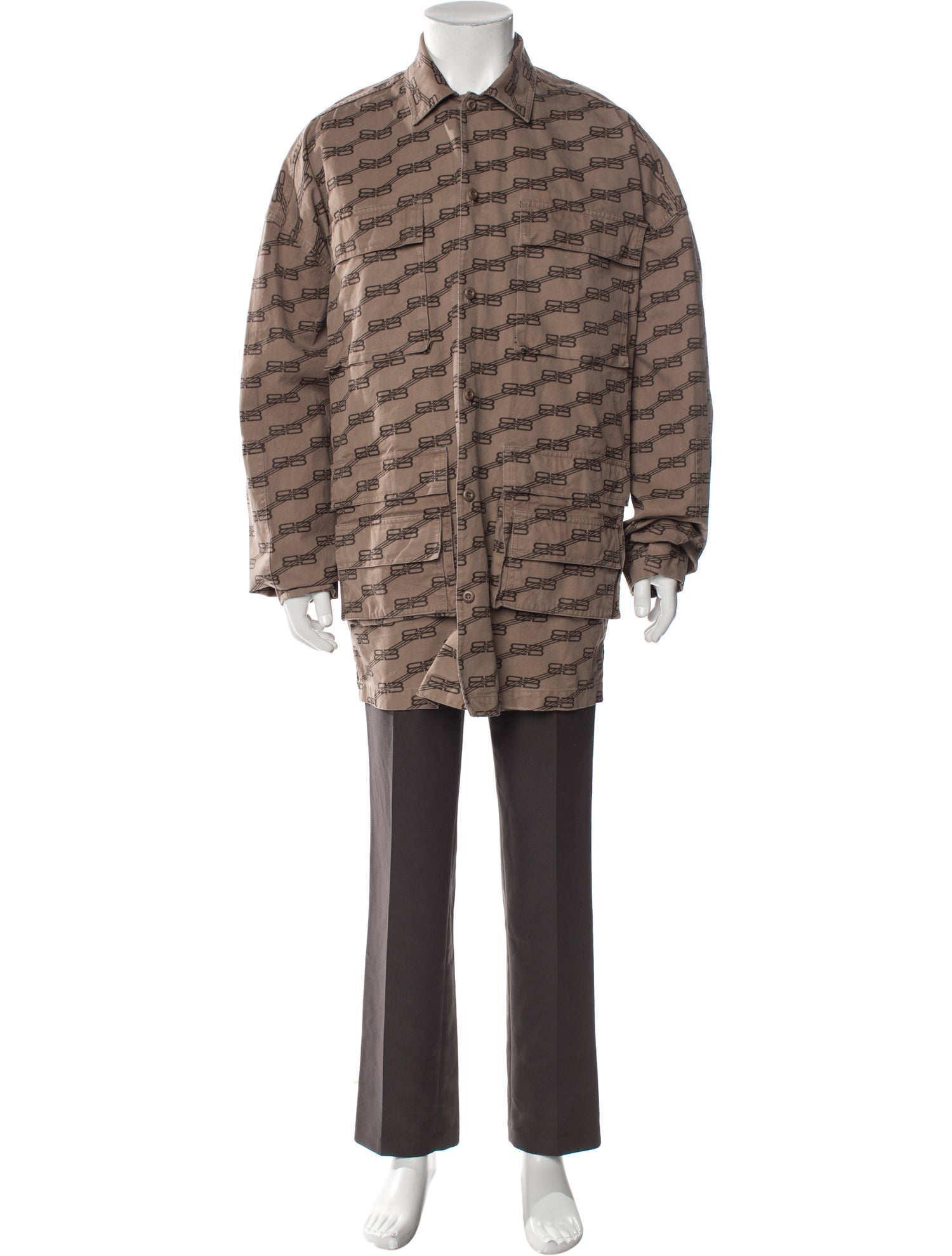 Balenciaga 2022 Patterned Parka w/ Tags