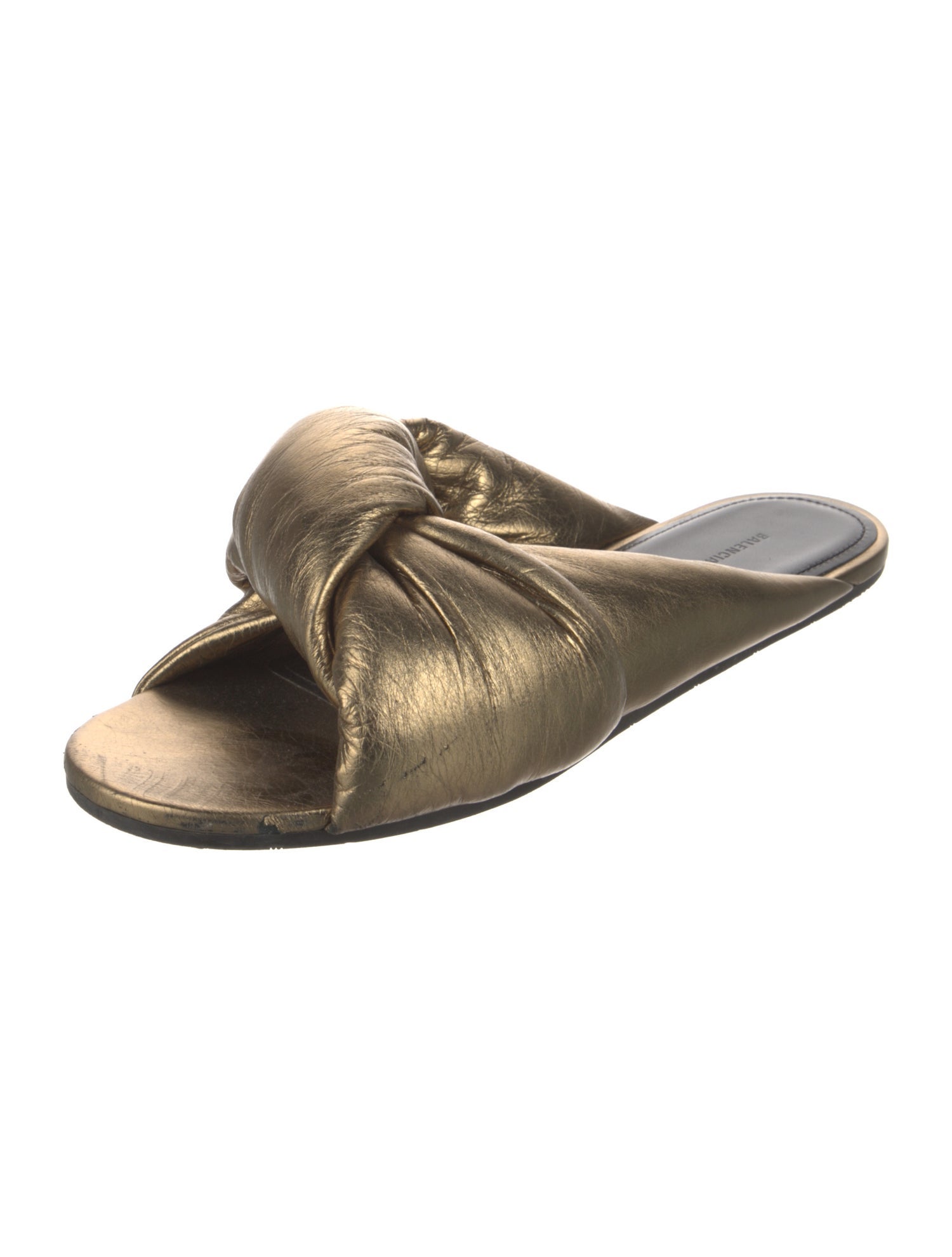 Balenciaga Leather Slides