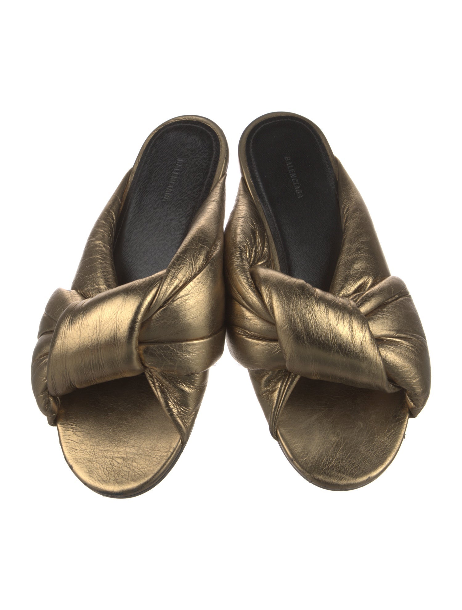 Balenciaga Leather Slides