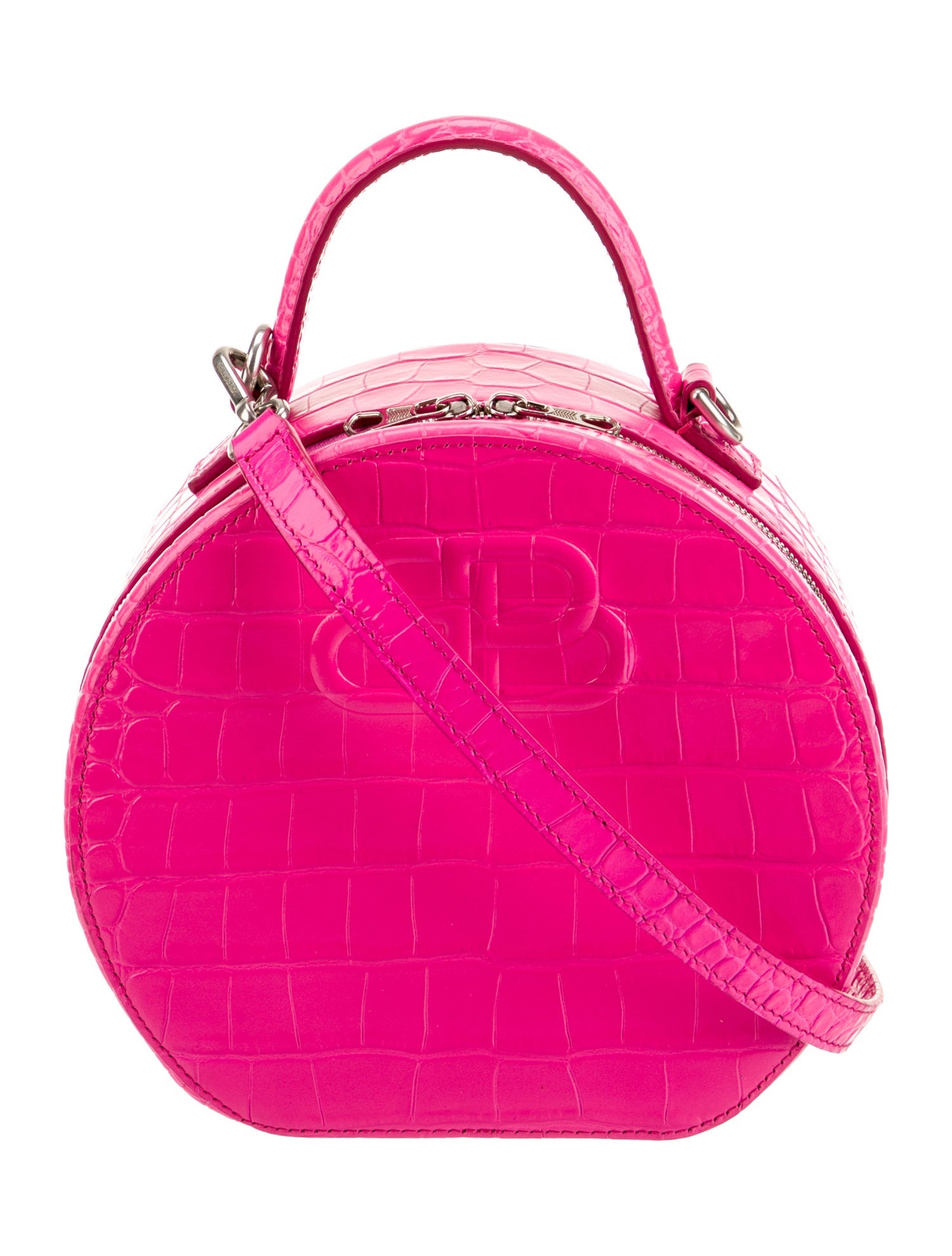 Balenciaga Embossed Leather Top Handle Bag