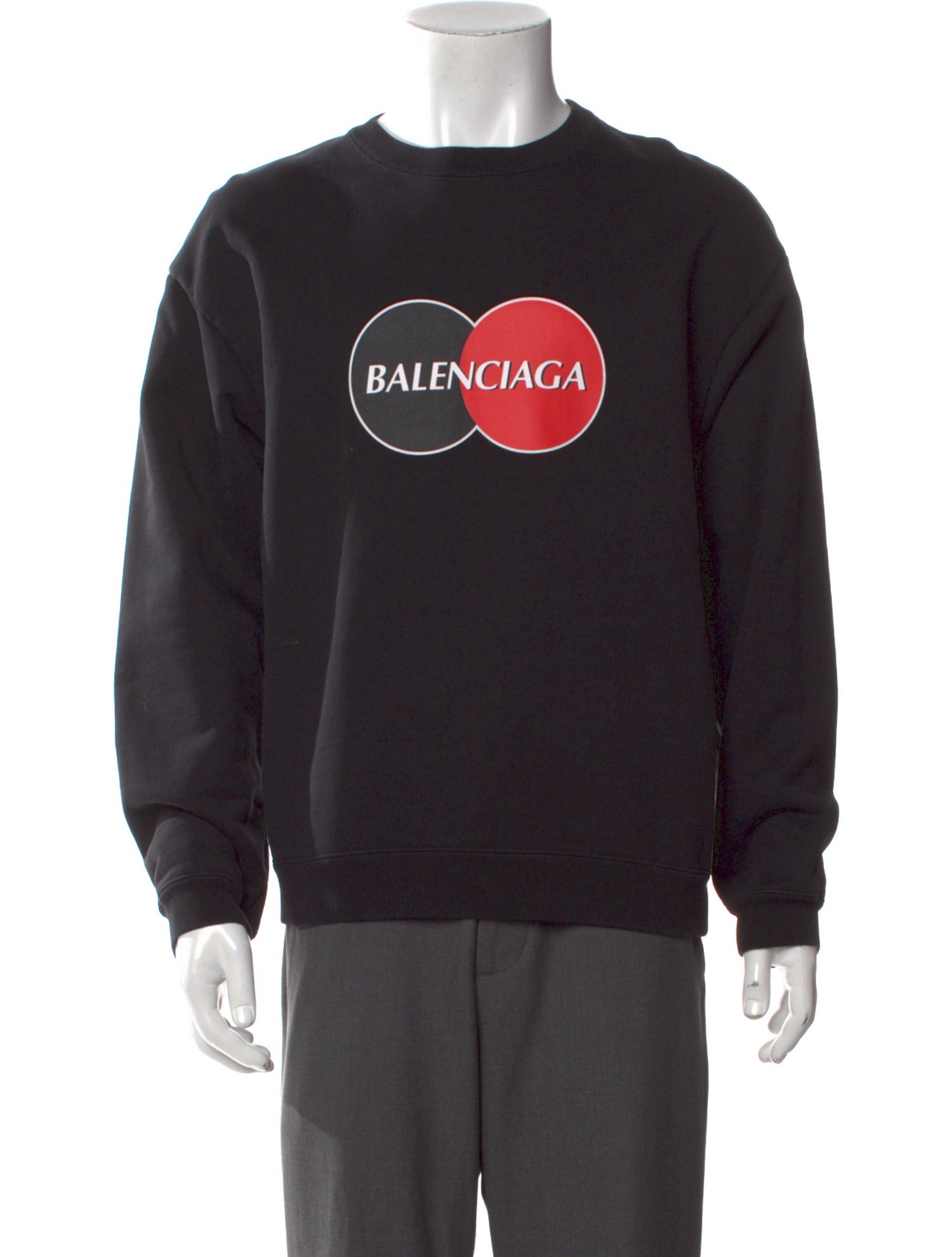 Balenciaga Graphic Print Crew Neck Pullover