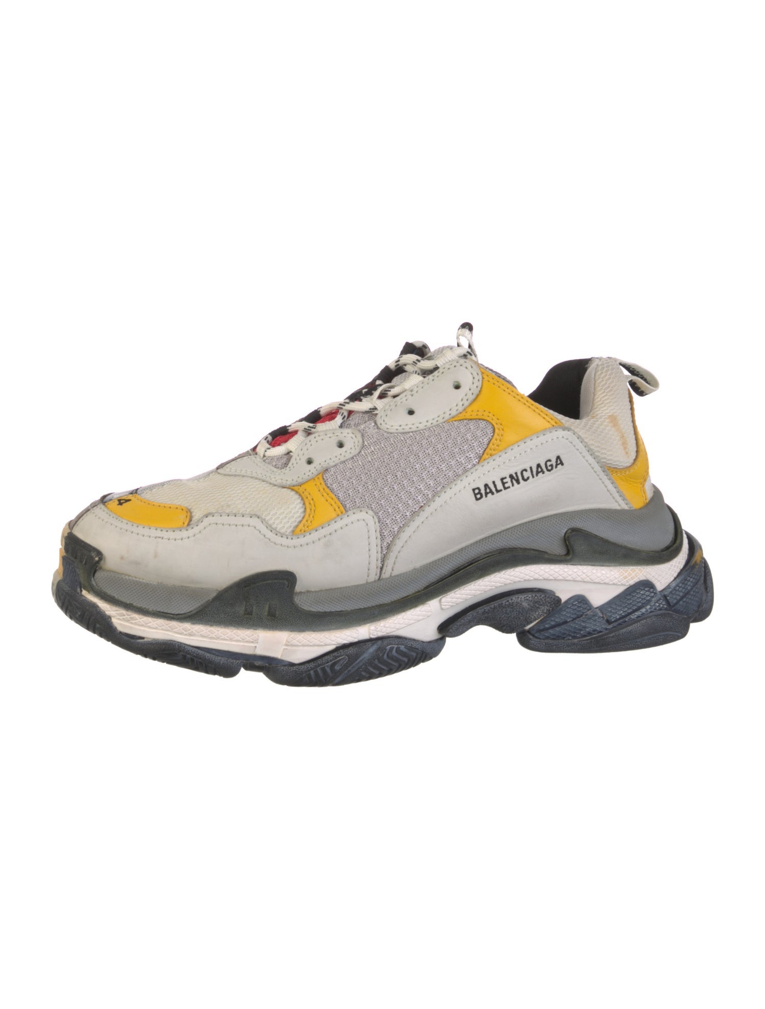 Balenciaga Mesh Colorblock Pattern Chunky Sneakers