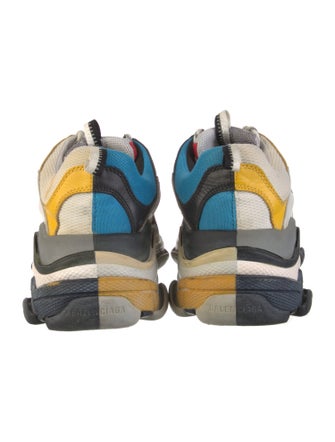 Balenciaga Mesh Colorblock Pattern Chunky Sneakers