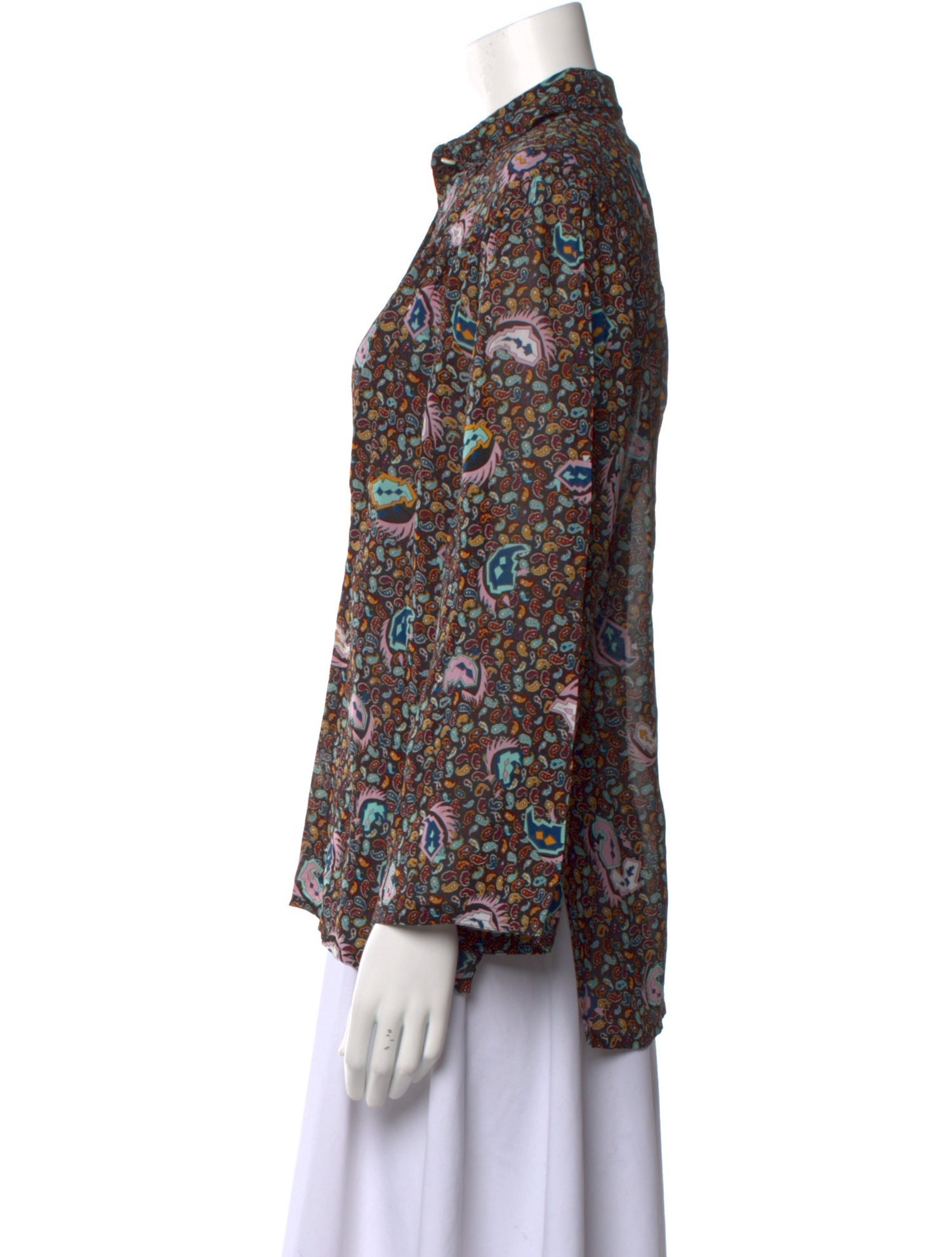 Balenciaga 2013 Printed Blouse