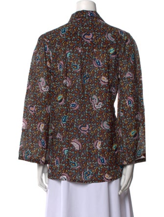 Balenciaga 2013 Printed Blouse