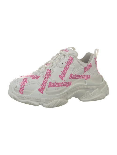 Balenciaga Triple S All Over Print Chunky Sneakers