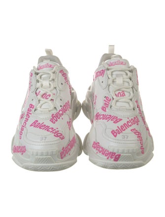 Balenciaga Triple S All Over Print Chunky Sneakers