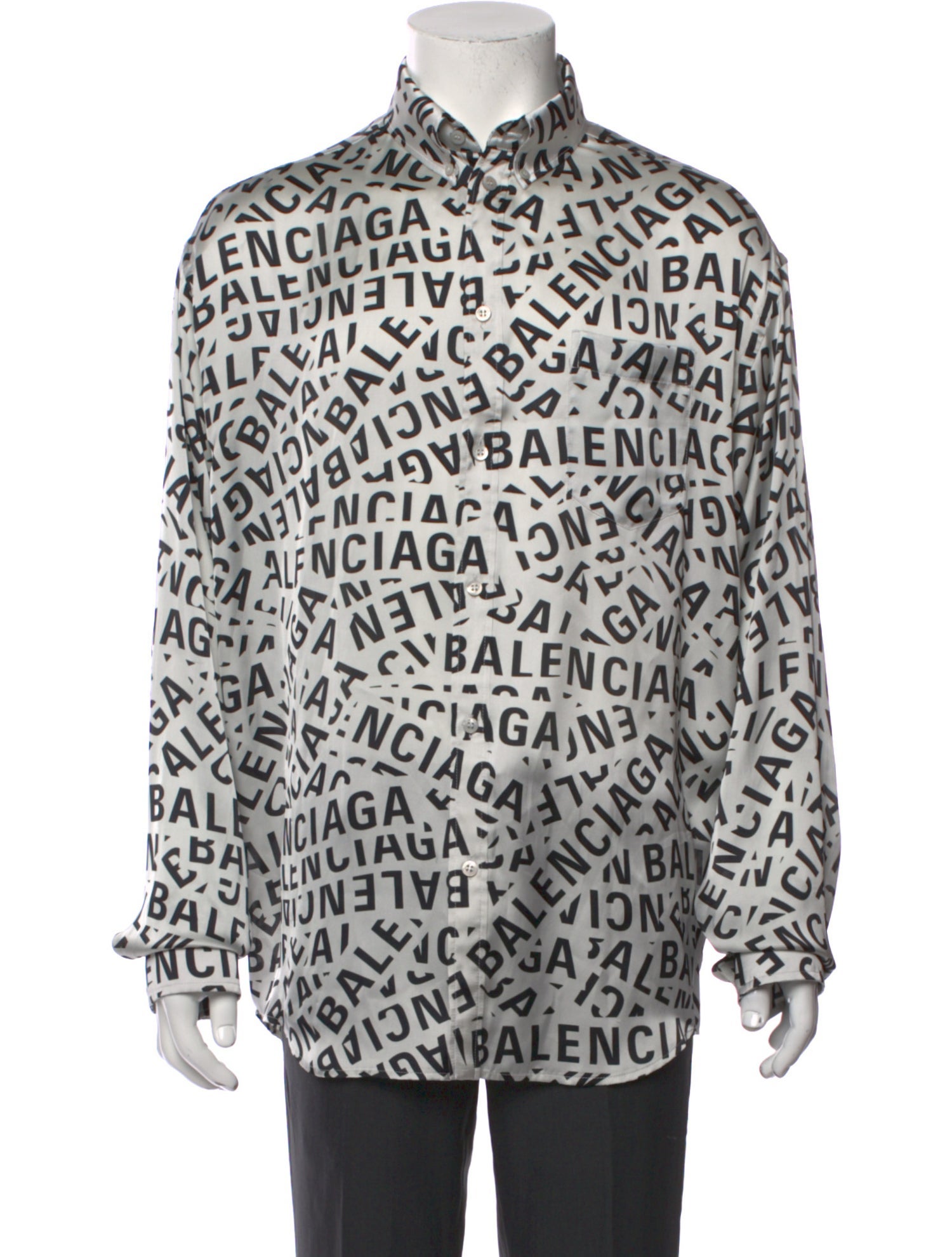 Balenciaga 2022 Signature Logo Shirt w/ Tags