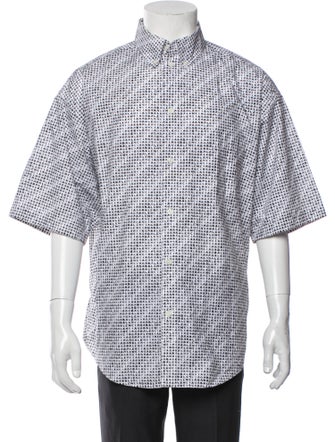 Balenciaga 2020 Plaid Print Shirt