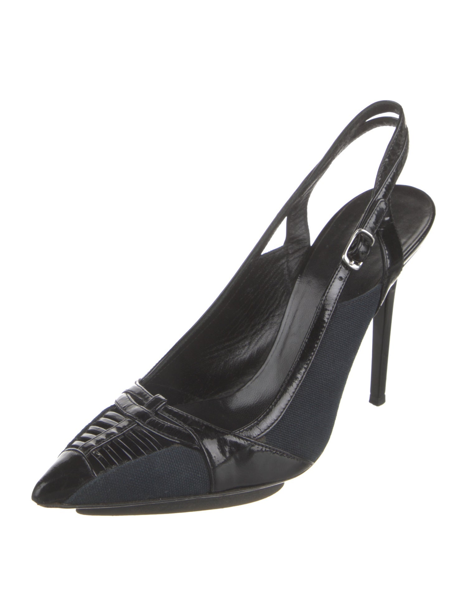 Balenciaga Canvas Slingback Pumps