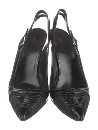 Balenciaga Canvas Slingback Pumps