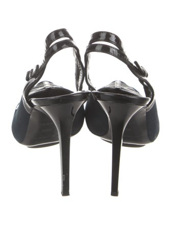 Balenciaga Canvas Slingback Pumps