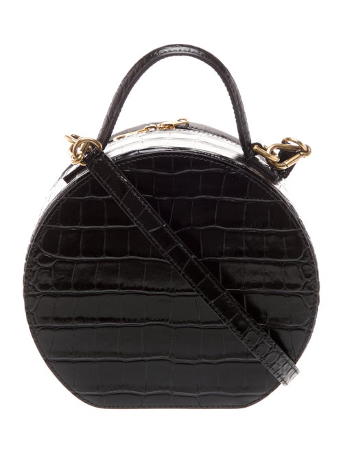 Balenciaga Embossed Leather Vanity Round XS