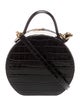 Balenciaga Embossed Leather Vanity Round XS