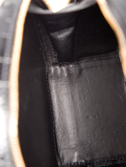 Balenciaga Embossed Leather Vanity Round XS