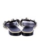 Balenciaga Leather Studded Accents Slides