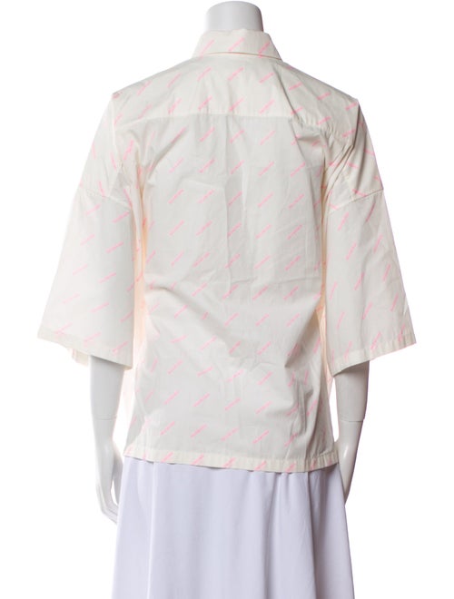 Balenciaga 2020 Printed Button-Up Top