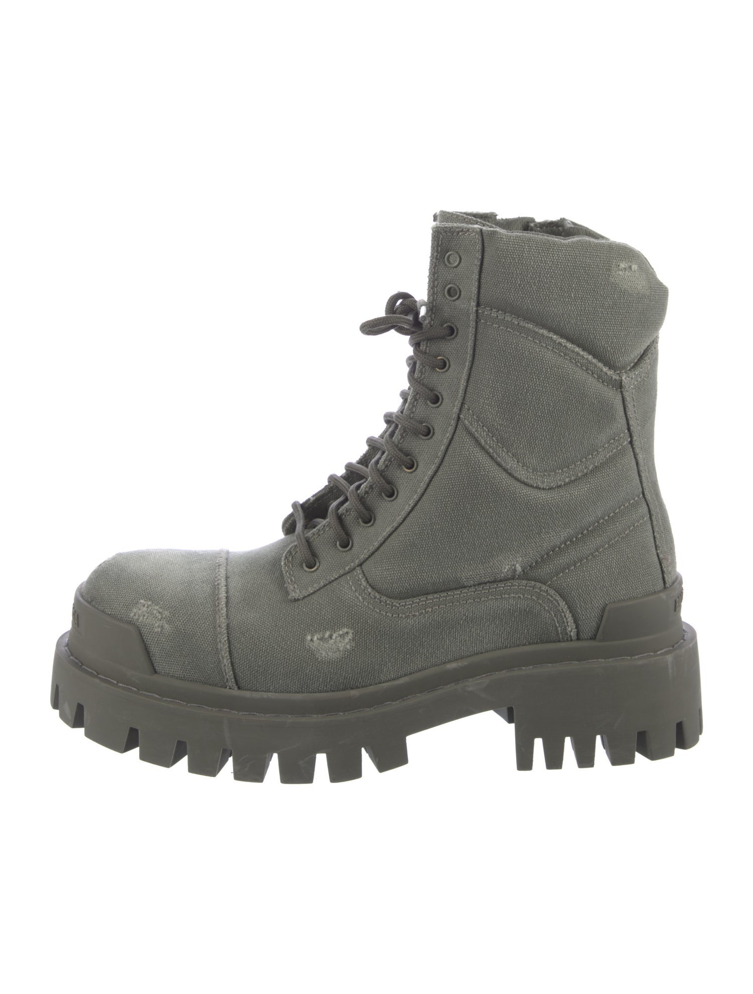 Balenciaga Canvas Combat Boots