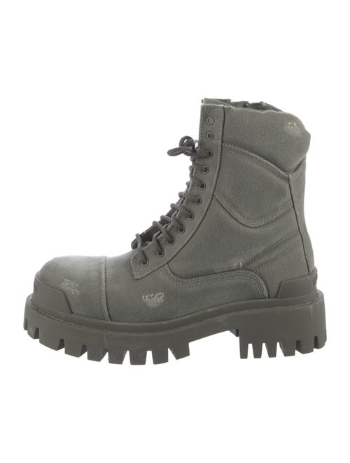 Balenciaga Canvas Combat Boots
