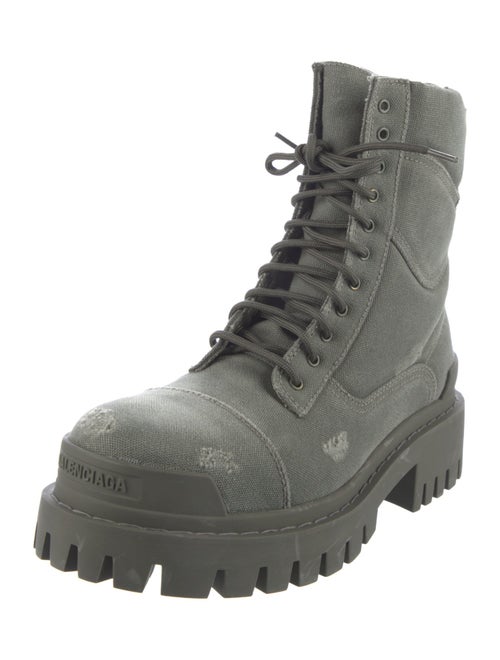Balenciaga Canvas Combat Boots