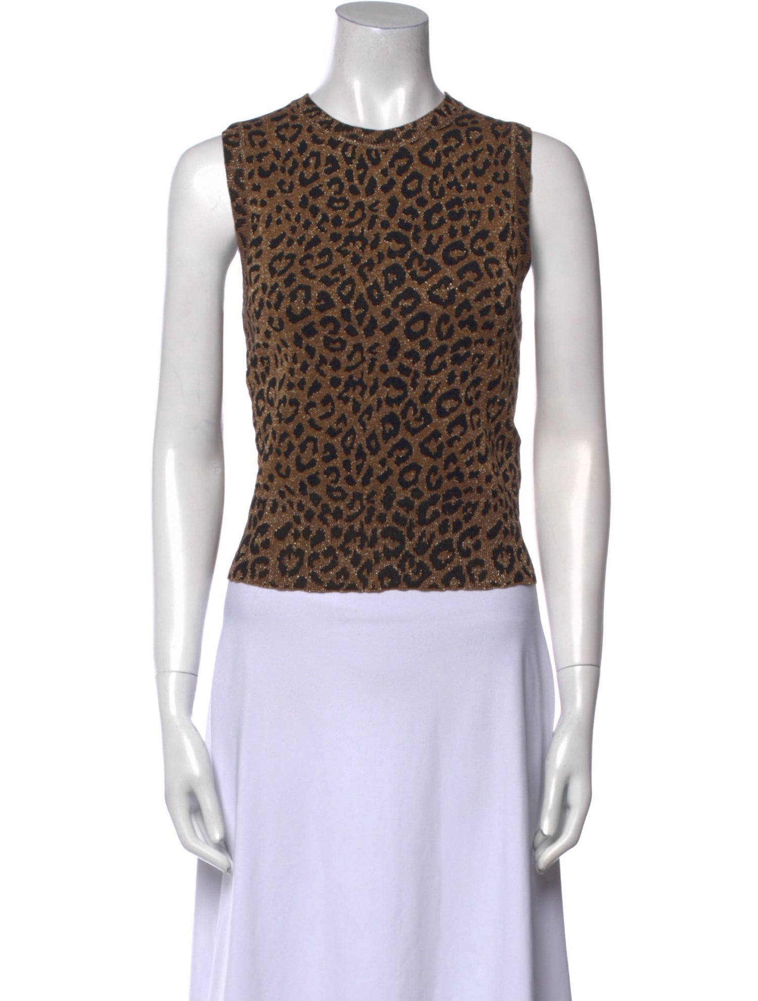 Balenciaga 2017 Animal Print Top