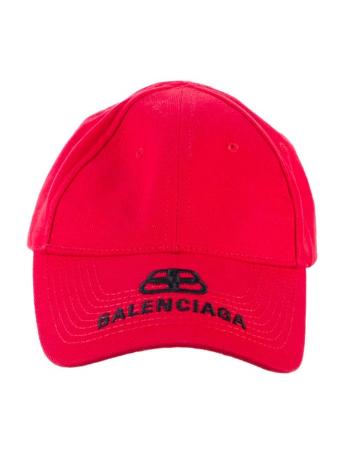 Balenciaga red and black hat