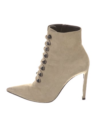 Balenciaga Suede Lace-Up Boots