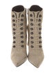 Balenciaga Suede Lace-Up Boots