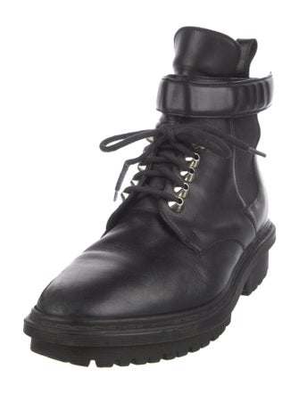 Balenciaga Leather Combat Boots